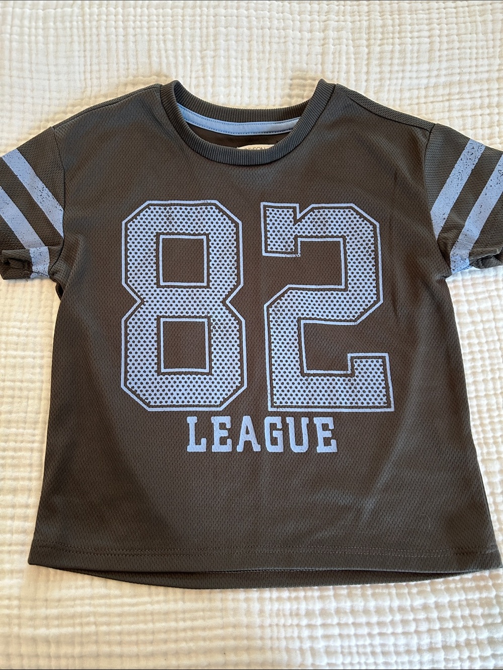 5 for 25 Kids 82 League Short Sleeve Tee - Gray with Light Blue Accents